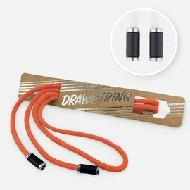 Kordel 5 mm mit silber Enden Länge 115cm Rost