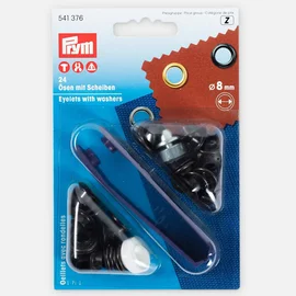 Ösen mit Scheiben Brüniert 8mm 