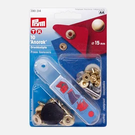 Anorak Druckknöpfe Gold 15mm