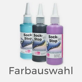 Sockenstopp Antirutsch-Latexmilch verschiedene Farben