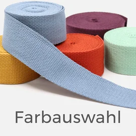 Gurtband 40mm Baumwollmix Soft 3m Länge