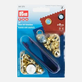 PRYM Ösen 8 mm Werkzeugaufsätze Gold