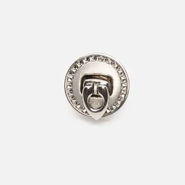 Taschenverschluss Flip-Lock Silber