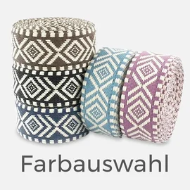 Gurtband Raute, 38mm, Meterware