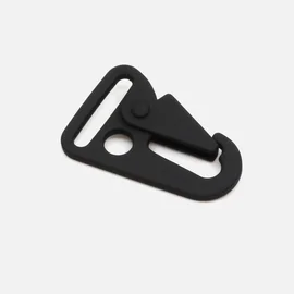 Taschenkarabiner "Hook" schwarz B5 25mm