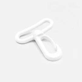 Karabiner Kunststoff 38mm weiss