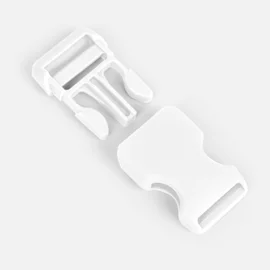 Steckschnalle Kunststoff 25mm weiß B3