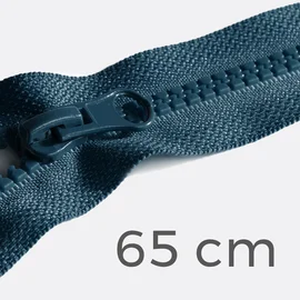 Reißverschluss teilbar 65cm petrol D103