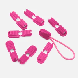 Kunststoff Kordelenden klappbar 10Stück pink (B47)