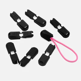 Kunststoff Kordelenden klappbar 10Stück schwarz (B5)