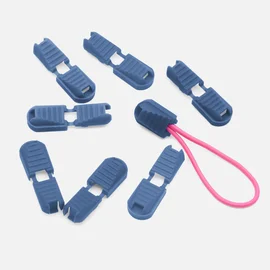 Kunststoff Kordelenden klappbar 10Stück jeansblau (D240)
