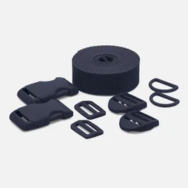 Kunststoff Zubehör Set mit Gurtband indigo D196