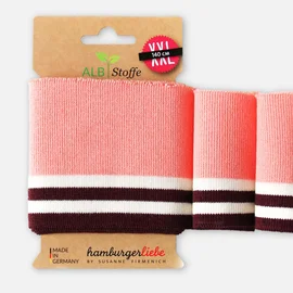 Cuff Me College Lachs Weiß Bordeaux