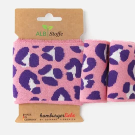 Cuff Me Icon Rosa Lila Weiß Leomuster