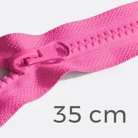 Reißverschluss teilbar 35cm pink B47