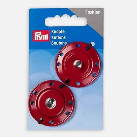 PRYM Druckknöpfe zum annähen, Dunkelrot 35mm