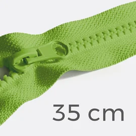 Reißverschluss teilbar 35cm Apfelgrün B44