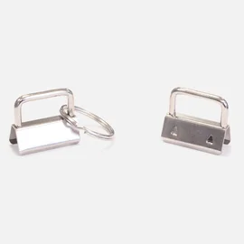 Schlüsselband Rohling 25mm silber