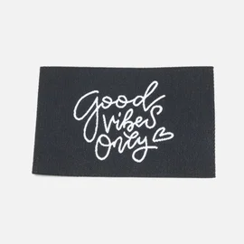 Webetikett "Good Vibes Only", 57x38 mm, 1 Stück