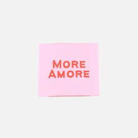 Webetikett "More Amore", 30x30 mm, 1 Stück