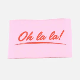 Webetiketten "Oh la la", 57x38 mm, 1 Stück