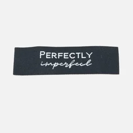 Webetikett "Perfectly imperfect", 59x15 mm, 1 Stück