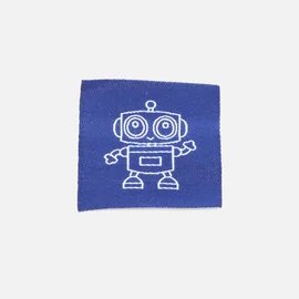 Webetikett "Roboter", 30x30 mm, 1 Stück