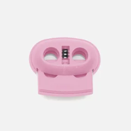 Kordelstopper Kunststoff 2-Loch, kräftiges Rosa B57