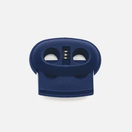 Kordelstopper Kunststoff 2-Loch, Marine D040