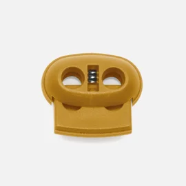 Kordelstopper Kunststoff 2-Loch, Curry D087