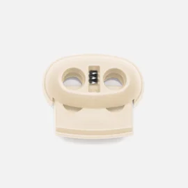 Kordelstopper Kunststoff 2-Loch, Milchweiß D099
