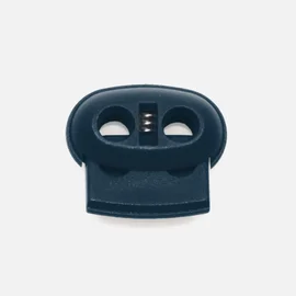 Kordelstopper Kunststoff 2-Loch, Petrol D103 