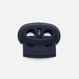 Kordelstopper Kunststoff 2-Loch, Indigo D196