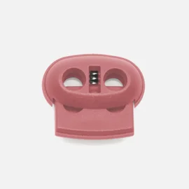 Kordelstopper Kunststoff 2-Loch, Altrosa D213 
