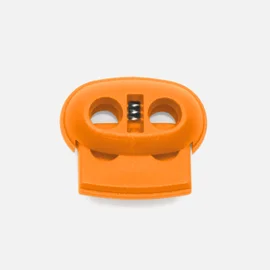 Kordelstopper Kunststoff 2-Loch, Orange B40