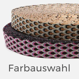 Gurtband 38mm, Schuppen, Meterware