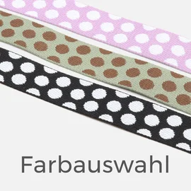 Gurtband Dots, 38mm, Meterware