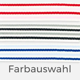 Gurtband Streifen, Zweifarbig, 40 mm, Meterware