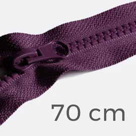 Reißverschluss teilbar 70cm Beere D230