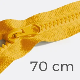 Reißverschluss teilbar 70cm Gelb B10