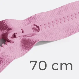 Reißverschluss teilbar 70cm kräftiges Rosa B57