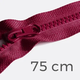 Reißverschluss teilbar 75cm Bordeaux D520