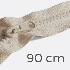 Reißverschluss teilbar 90cm Beige D371