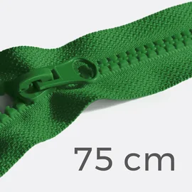 Reißverschluss teilbar 75cm Grasgrün D52