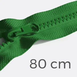Reißverschluss teilbar 80cm Grasgrün D52