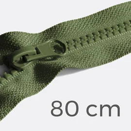 Reißverschluss teilbar Oliv D887