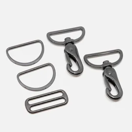 Taschenzubehör-Set Gunmetal 40mm