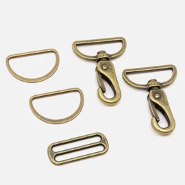 Taschenzubehör-Set Messing 40mm