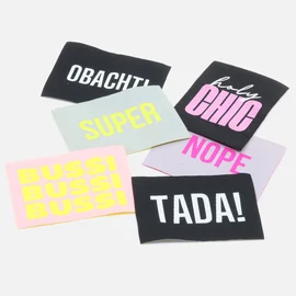 6er Set Webetiketten "Bold"