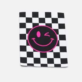 Webetikett "Checker Smiley" XL, 60x80mm, 1 Stück